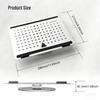 Rotatable Vertical Tablet Laptop Stand with Elevated Cooling and Enhanced 6-in-1 Docking Station