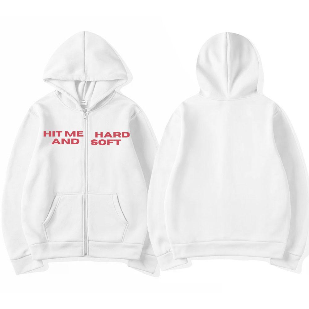 Hit Me Duro Y Suave 2025 Tour Cremallera Sweatshirt CAPUCHA FANS Gift Men's clothes Sweatshirt fashion Hip Hop hoodie