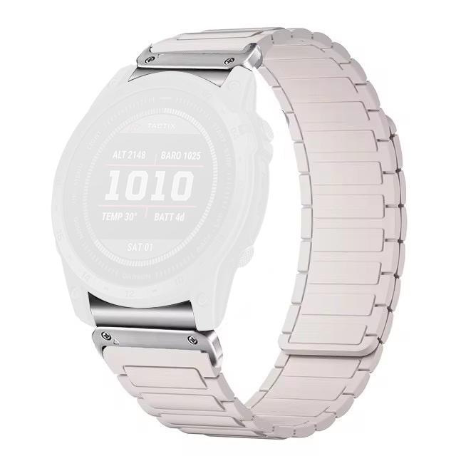 20mm Magnetisches Silikon-Schnellwechselarmband für Garmin Fenix 8 43mm/Descent MK3/MK3i Zweifarbiges Uhrenarmband