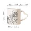 Alaskan Malamute – Cup with a dog, adorable cup with a heart-shaped handle | Art-Dog