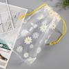 10 stk Snøring Vanntette klær Sko Oppbevaringsposer Eva Daisy Pattern Emballasje Organizer Vanntett sminke Toalettposer