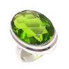 Peridot Gemstone Handmade 925 Sterling Silver Jewelry Ring Size 5 w7B30