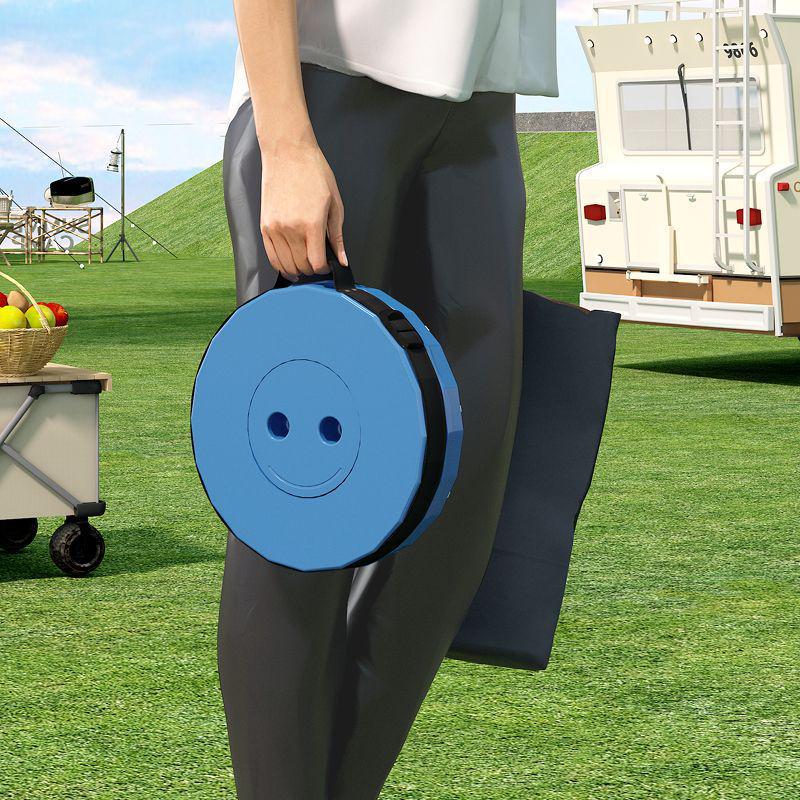 Rainbow Foldable Pocket Stool: Compact, Thickened, Telescopic, Indoors/Outdoors Use.