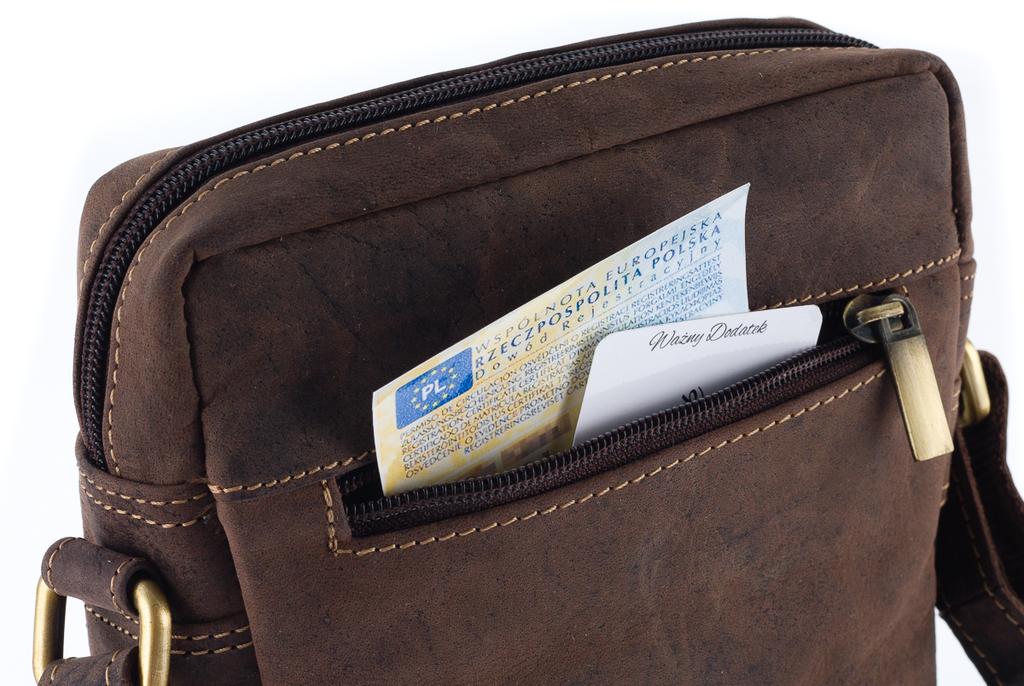 Men's Leather Shoulder Bag - Always Wild