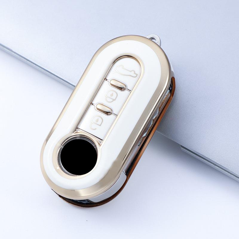 TPU Auto Klappschlüssel Hülle für Fiat Ducato 500 500L Panda Grande Punto Lancia Musa Auto Schale Handsender Hülle Zubehör