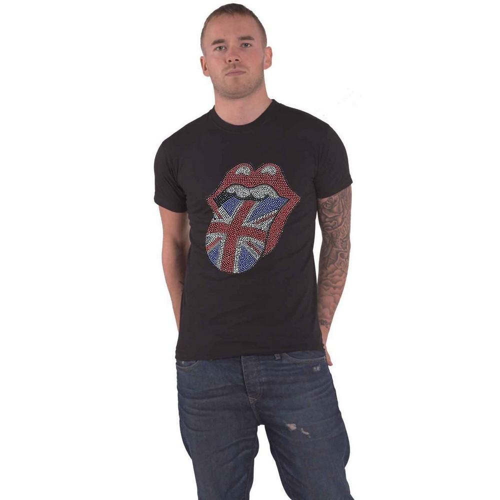 The Rolling Stones Unisex Adult Classic Embellished T-Shirt