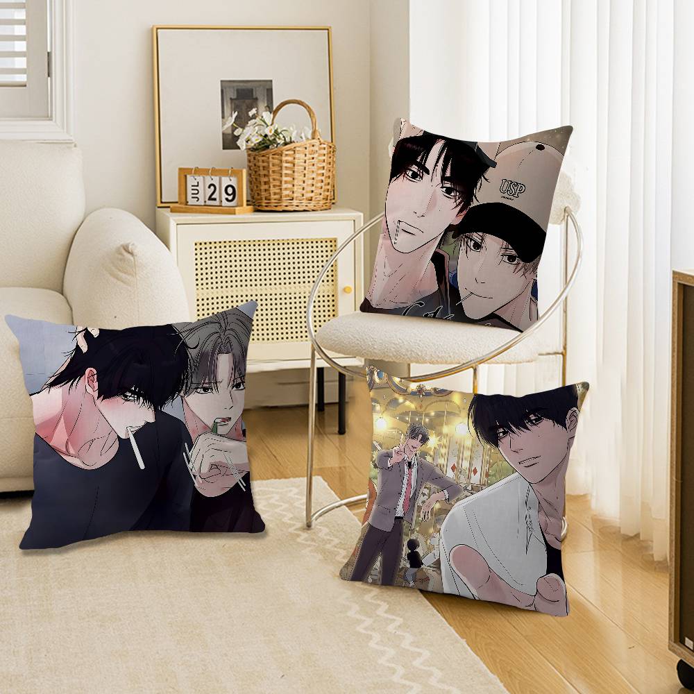 Unsleep Bl Anime Office Cushion Pillowcase Car Cushion CoverXCM Lumbar Pillowcase Sofa Pillowcover