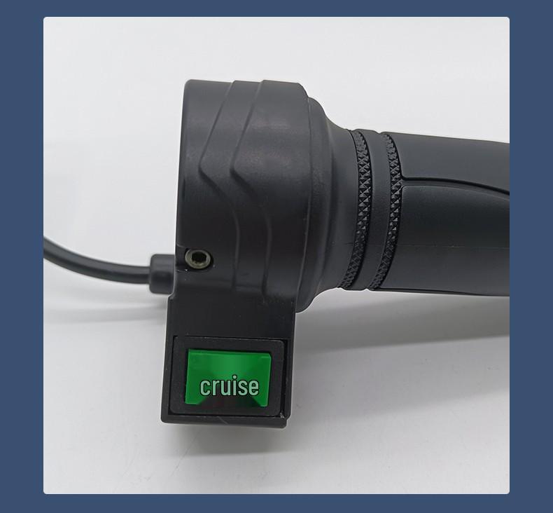 Acceleratore per Bicicletta Elettrica: Manopola Rotante con Leva del Cambio, Controllo della Velocità, Funzione di Riparazione, Cruise Control Inverso e Pulsante di Reset.