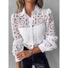 European and American-Style Lace Long-Sleeved Lace Shirt