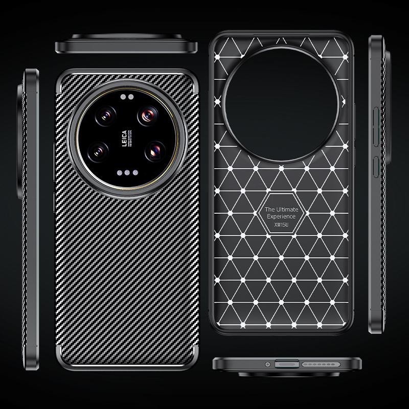 Pentru Xiaomi 15 Ultra Husă Capac Mi 15 Ultra Capas Fibră de Carbon Antișoc Armură Spate Bumper Husă Moale TPU Xiaomi 15 Ultra Fundas