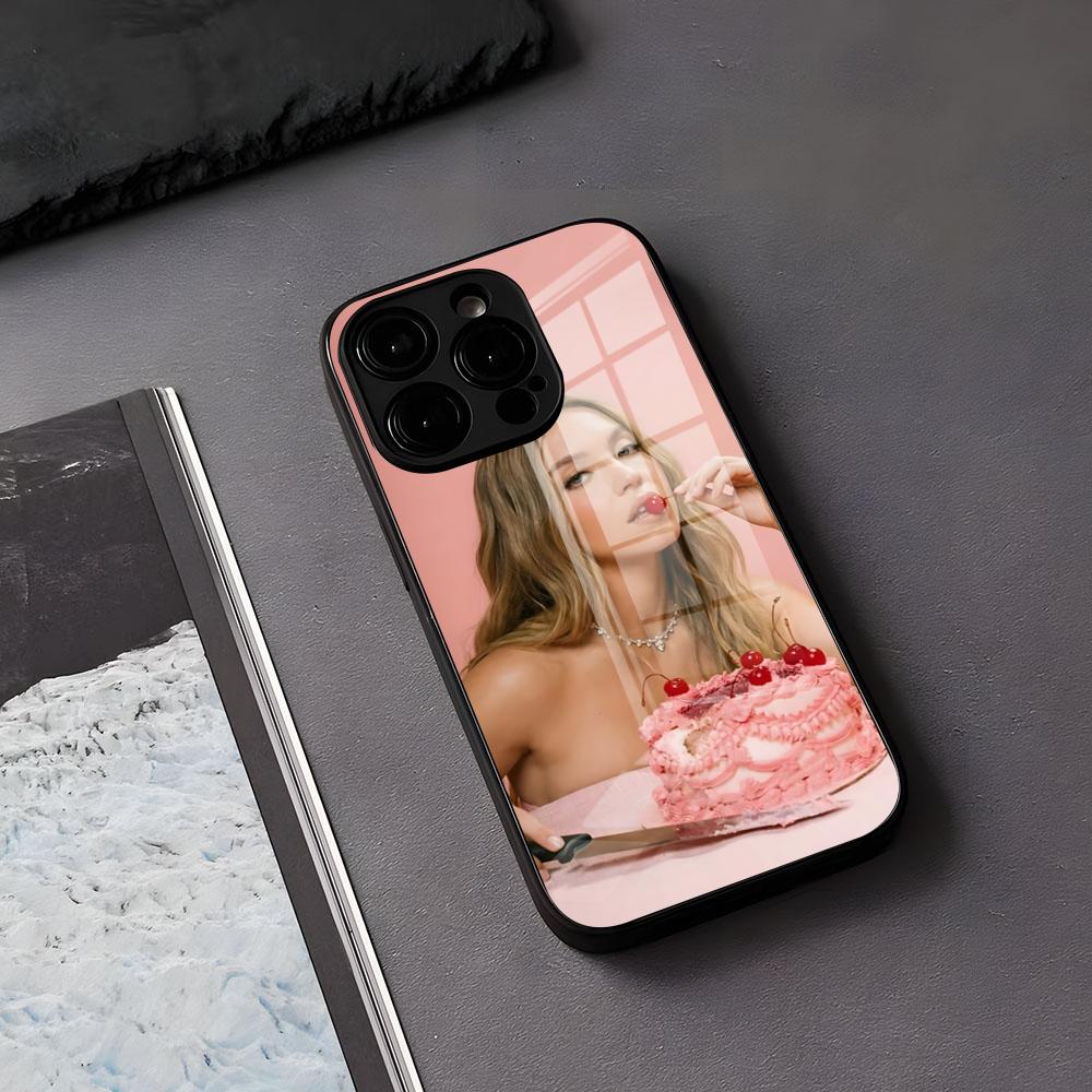 

S-Sydney S-Sweeney Phone Case For IPhone 17 Air 16 E Pro Max 15 14 13 Mini 12 Pro 11 Max Plus Black Glass Cover iPhone 11ProMax