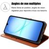Coque de Protection - BOOLING - Samsung Galaxy A17 4G/5G - Flip Case Cuir Synthétique Marron