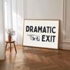Dramatic Exit Hallway Exit Sign Art Poster Posters Canvas Painting Print Room Home Office Cafe Hotel Restaurant Room Wall Decor