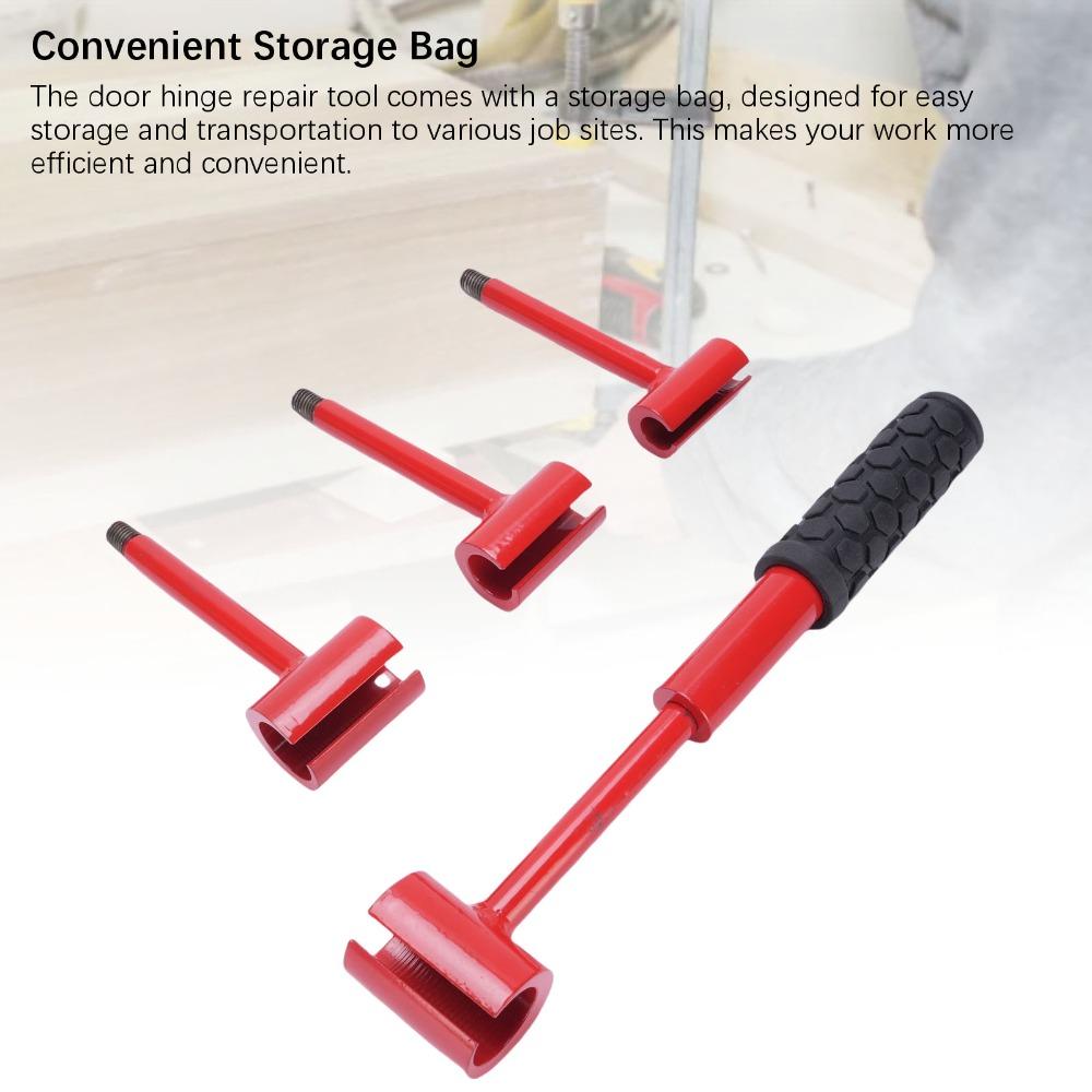 6pcs Red Door Hinge Adjustment Tool Multi-Functional Hinge Gap Adjustment Wrench Home Repair