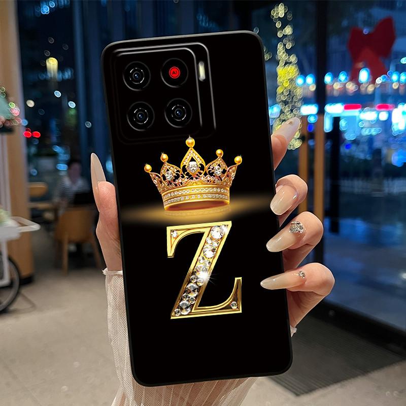 

Для ZTE Blade A56 (Z2473)/Nubia A56 Розкішний Чохол-Книжка З Літерою Для ZTE Blade A56 Pro М який Силіконовий Чорний Чохол Ударостійкий Корпус ZTE Blade Nubia A56
