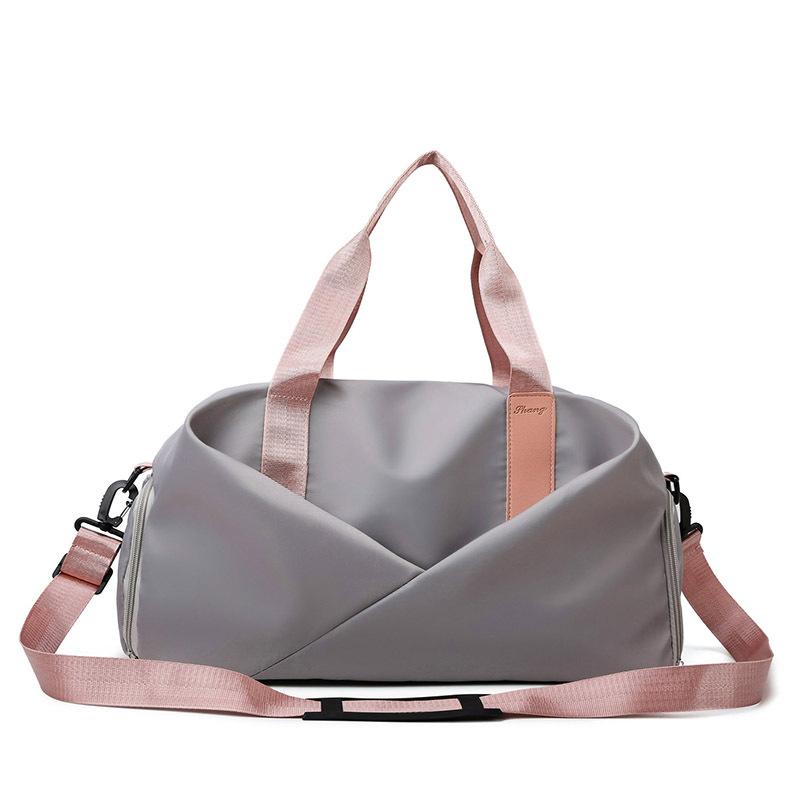 Bag women's dry and wet separation shoe position training yoga bag large capacity hand luggage bag outdoor travel bag waterproof and lightweight