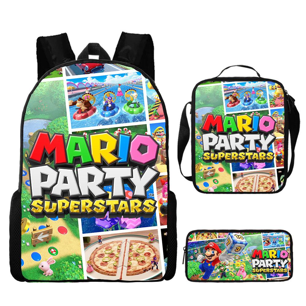 Mario, Primary And Secondary School Schoolbag, Children'S Backpack, Cartoon Satchel.