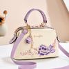 Women Fashion Embroidery Handbag New Large Capacity Floral Embroidered Shoulder Bag