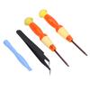 Joystick Replacement Tool Console Repair Kit with 3D Analog Joystick Screwdrivers Tweezers for NSwitch Controller(White
