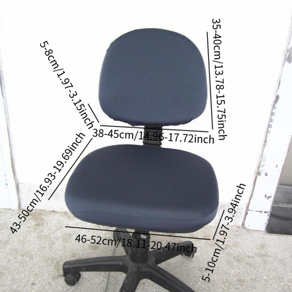 Cover for Office Swivel Chairs, Seat And Back Cover, Removable Covers Computer Chairs