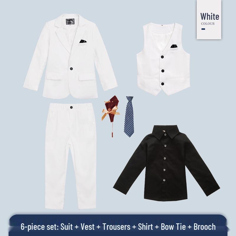 

Костюм-тройка для мальчиков в британском стиле на осень/зиму для полных детей - Идеально для речей и выступлений 170cm, for 115-130 jin