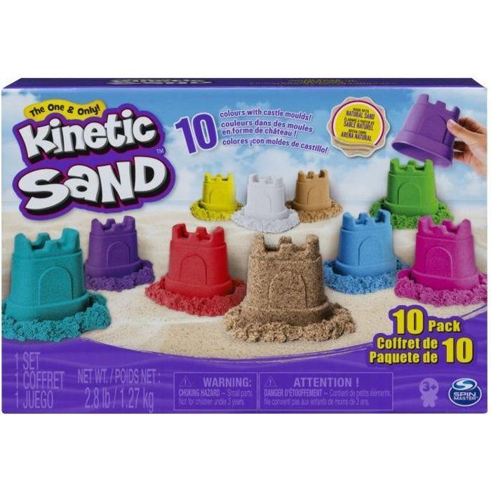 Sable Kinetic Sand - Coffret De 10 Packs Couleurs De 127g - SPIN MASTER