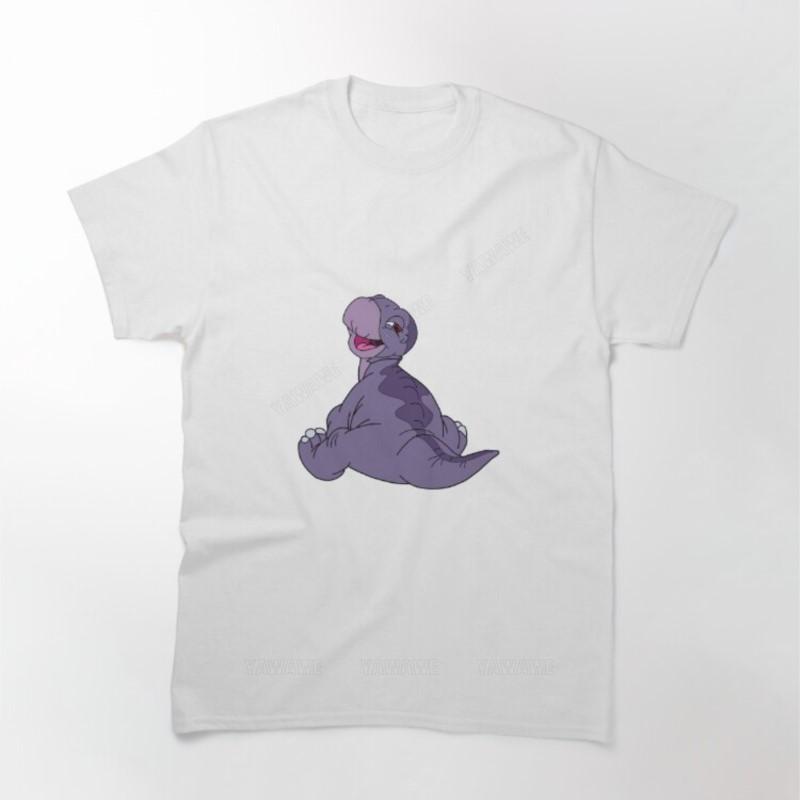 

Adult tee tops teenager teeshirt Baby Littlefoot Land Before Time Printed T Shirt brand casual short sleeve for mens tshirt S
