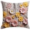 New Retro Floral Pillowcase Creative Oil Painting Engraving Style Print Home Sofa Cushion Pillowcase