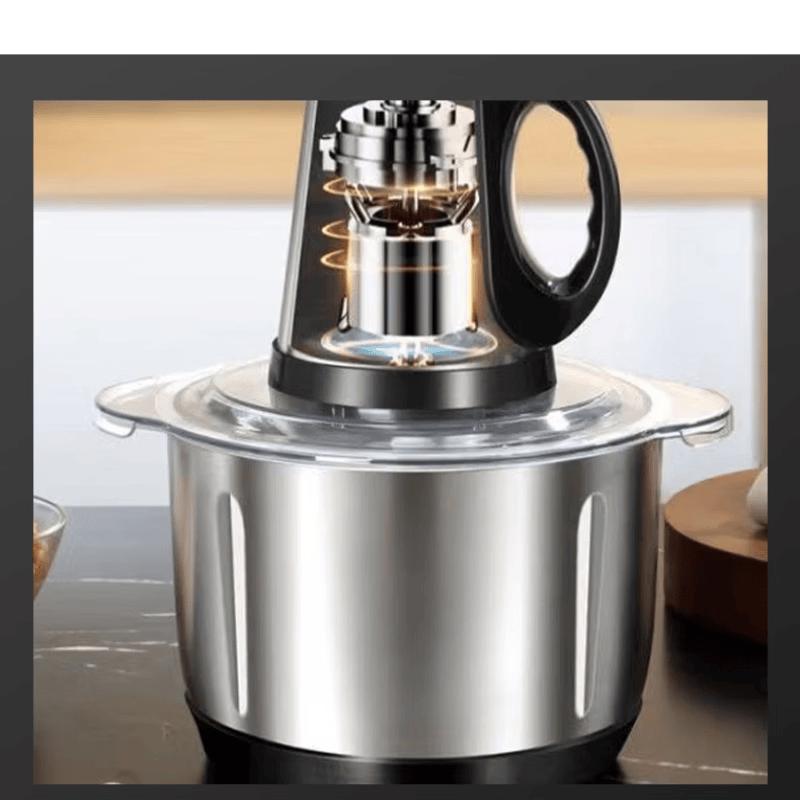 ZISIZ Stainless Steel Electric Meat Grinder & Food Chopper