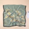 Spring And Summer Satin Long Scarf For Women Sunscreen Shawl Fashionable Beauty Scene Satin Long Scarf Versatile Travel Scarf
