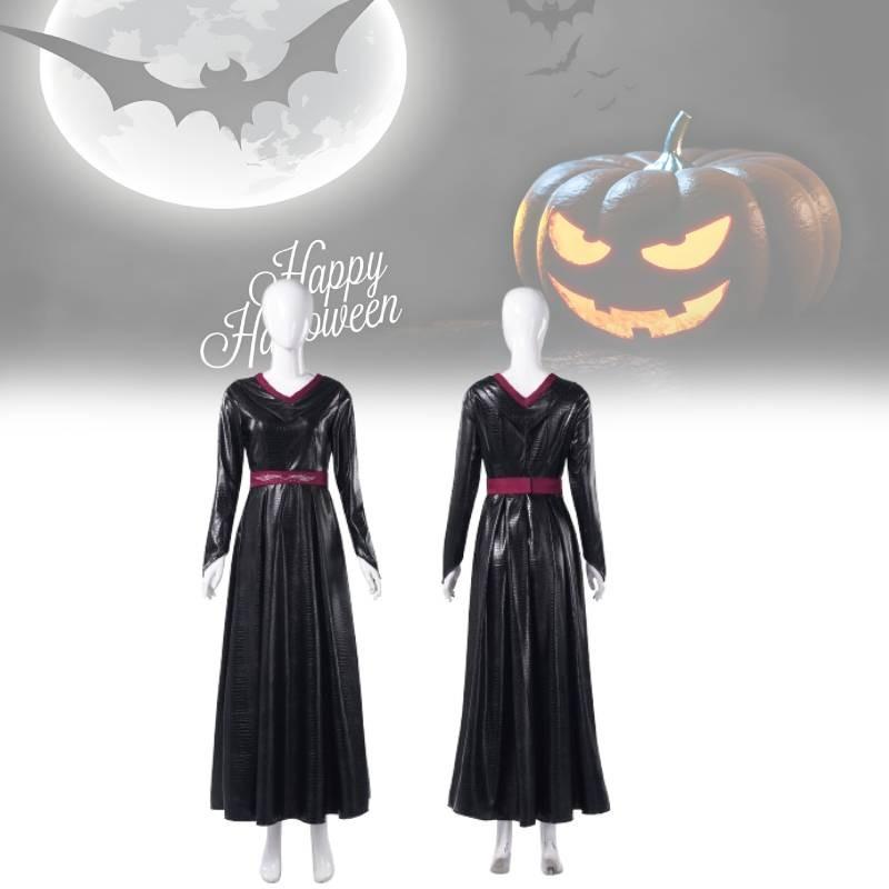 Halloween Costume Leather Girls Dress Medieval Renaissance Fashion Fans Retro