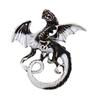 Winged Dragon Brooch Retro Colorful Dragon Brooch Pin Decorative Alloy Lapel Pin Clothes Accessory for Backpack Hats Jackets Decoration