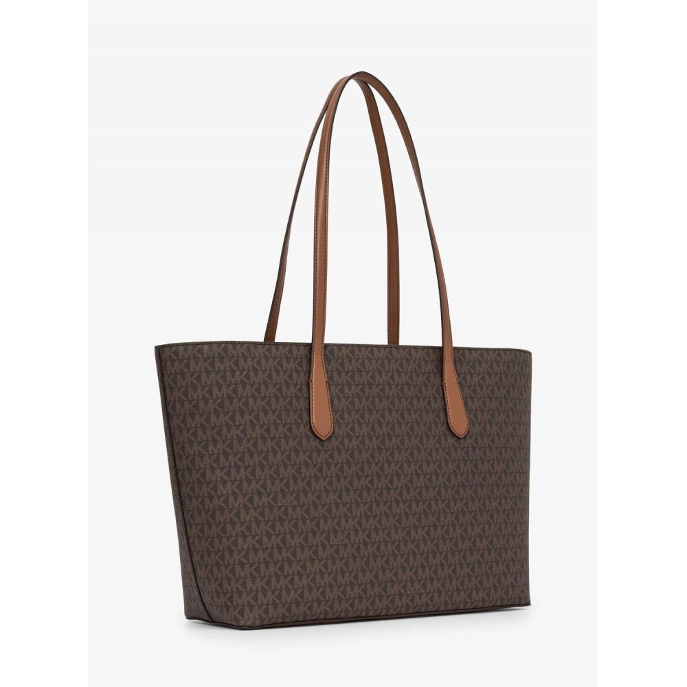 Michael Kors Arden Top Zip Tote Large Mk Signature 35f5g4xt3b200 Brown