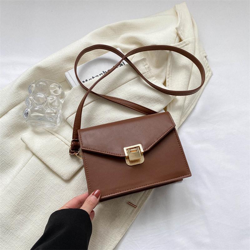 Chic Summer 2023 Small Square Bag Fashionable Street Style Pu Crossbody Bag