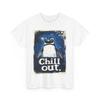 CHILL CUTE PENGUIN BIRD TEE Tshirt WINTER GIFT MEN WOMEN ANIMAL FUN SHIRT SNOW