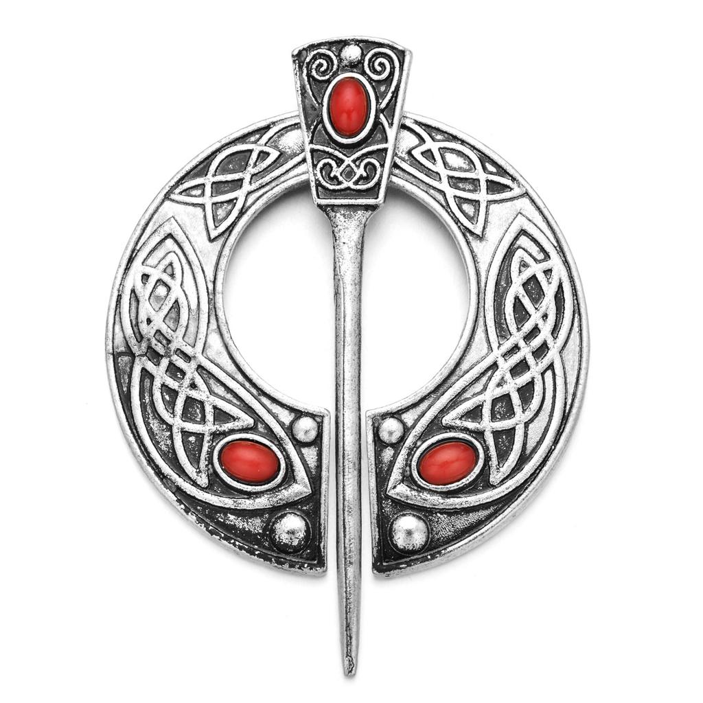 2025 Mode Vintage Broche Viking Brons Holle Riemgesp Spiraal Broche Mantelprikker Sluiting Broches Retro Middeleeuwse Noorse Sieraden