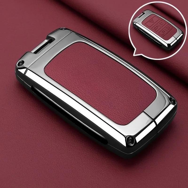 Car Key Case Bag Cover Shell For Jaguar Xf Xj Xe S-Type F-Type X-Type F-Pace I-Pace E-Pace Android Xfr Xkr Keychain Accessories