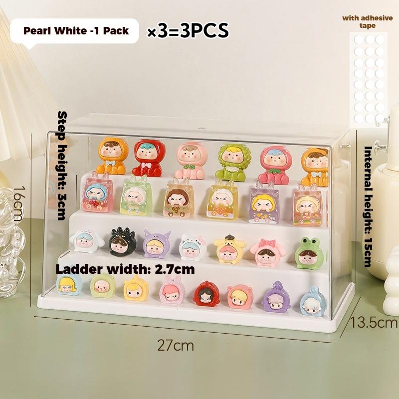 Clear Acrylic Display Case Dustproof Storage Organizer Box for Collectibles Figures Miniatures and Toy with Transparent Showcase