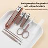 8pcs Stainless Steel Nail Clipper Set, Including a Beautiful Storage Box and Anti-splash Nail Clippers