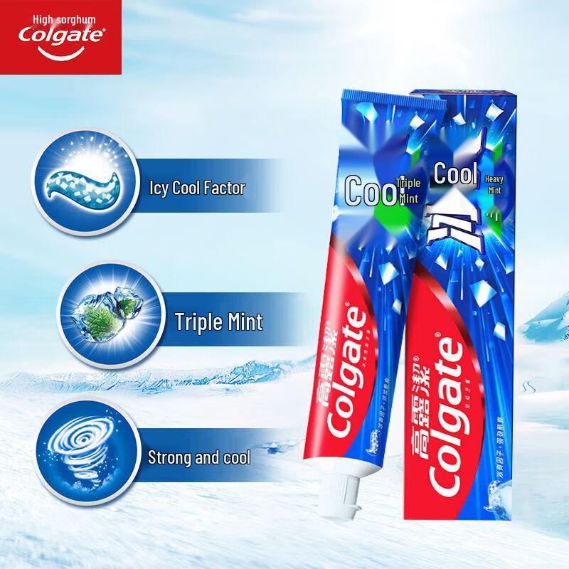 Colgate Ice Fresh Triple Mint Toothpaste, Family Pack