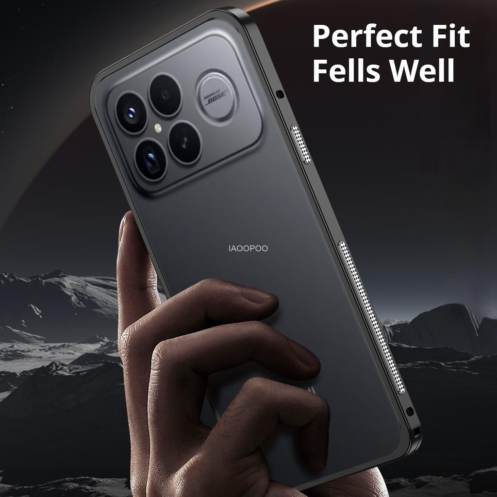 Fashion Aluminum Metal Frame Bumper Case For POCO F8 Ultra F8 Pro F7 X8 Pro Max X7 Pro Ultra Thin Light Weigt