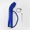 Universal Alumimum 76mm Car Cold Air Intake Turbo Induction Pipe Tube Silver Blue Red