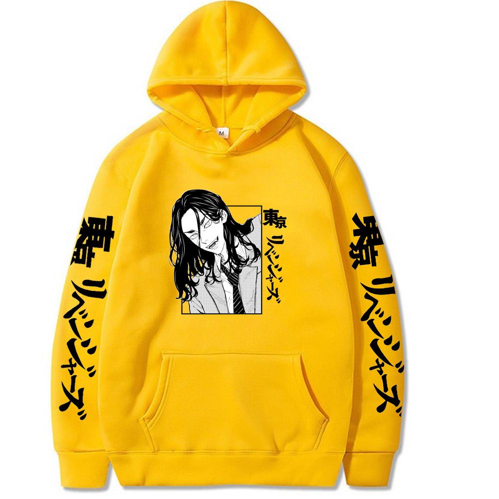 

Keisuke Baji Tokyo Revengers Япония Аниме Толстовки Женские Harajuku Kawaii Графика Осень Зима Длинные рукава Толстовки Одежда 4XL жёлтый