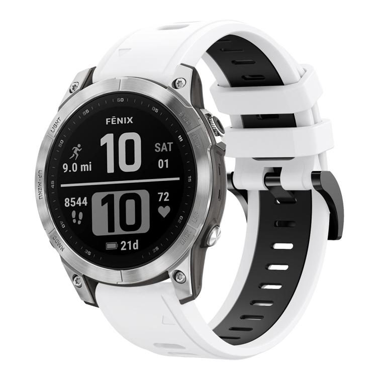 Hot Selling for Garmin Fenix 7 22mm Two-Color Sports Silicone Watch Band YT-SYA002030101A
