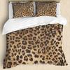 Leopard Print Theme Three-Piece Bed Kit Digital Printing Quilt Cover