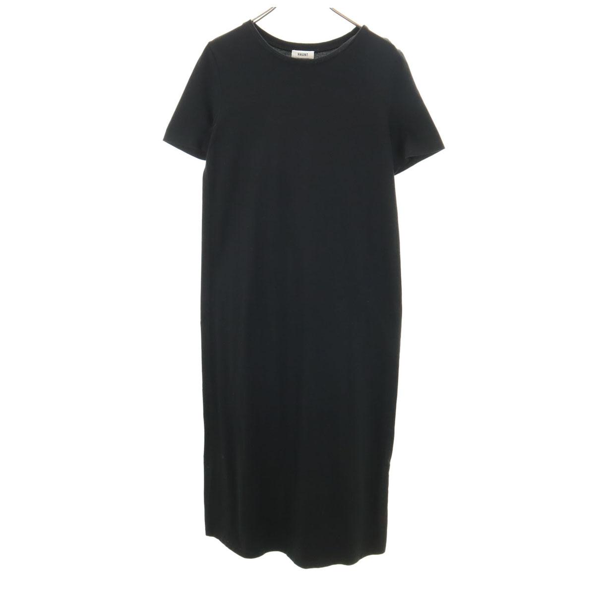 

HAUNT сделано в Японии Платье с коротким рукавом 38 черный Женский Б/у
