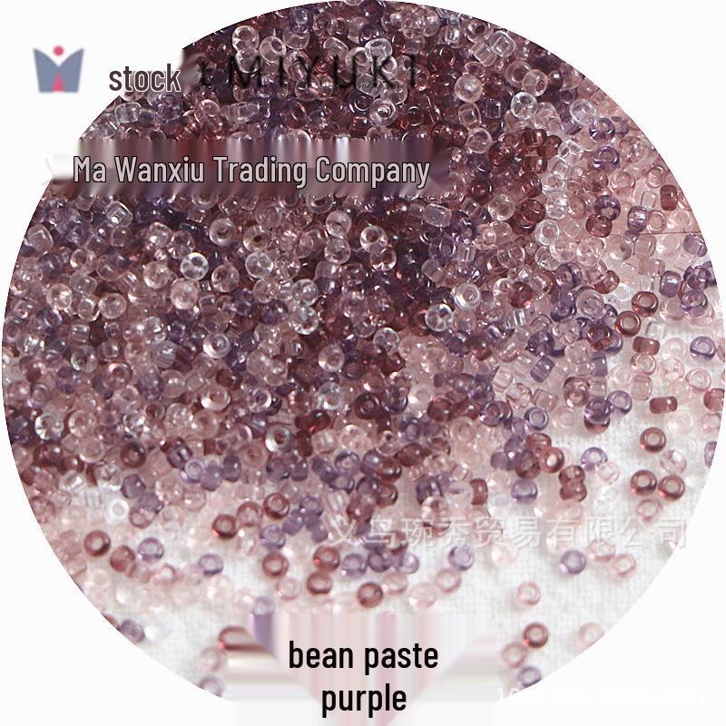 1.5mm Transparent Miyuki Glass Seed Beads for DIY Hairpins, Embroidery, and Bracelet Crafting.