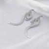 Elegant Alloy Snake Earrings For Women Trendy Zodiac Animal Design 2022 Winter Fashion