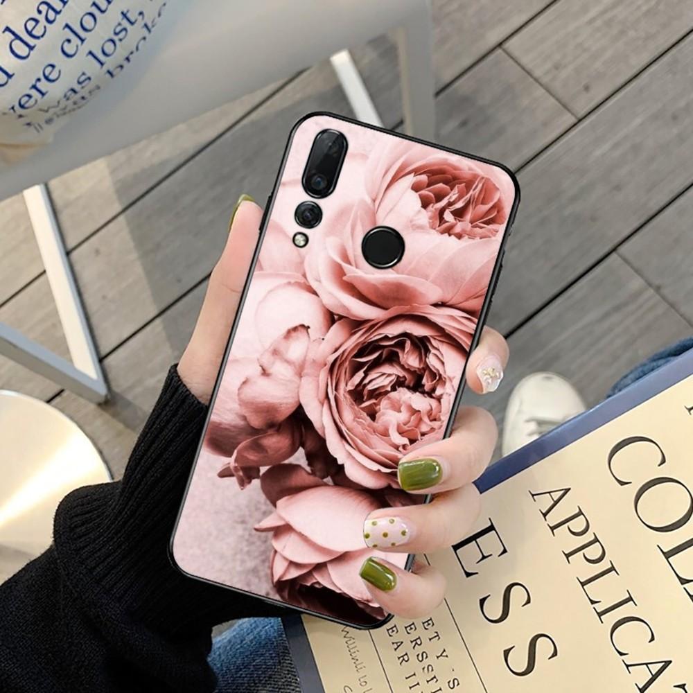 

Элегантный розовый фиолетовый чехол для телефона с изображением пиона для Huawei Y9 6 7 5 Prime Enjoy 7s 7 8 Plus 7a 9e 9plus 8E Lite Psmart Shell Huawei Y5 2019