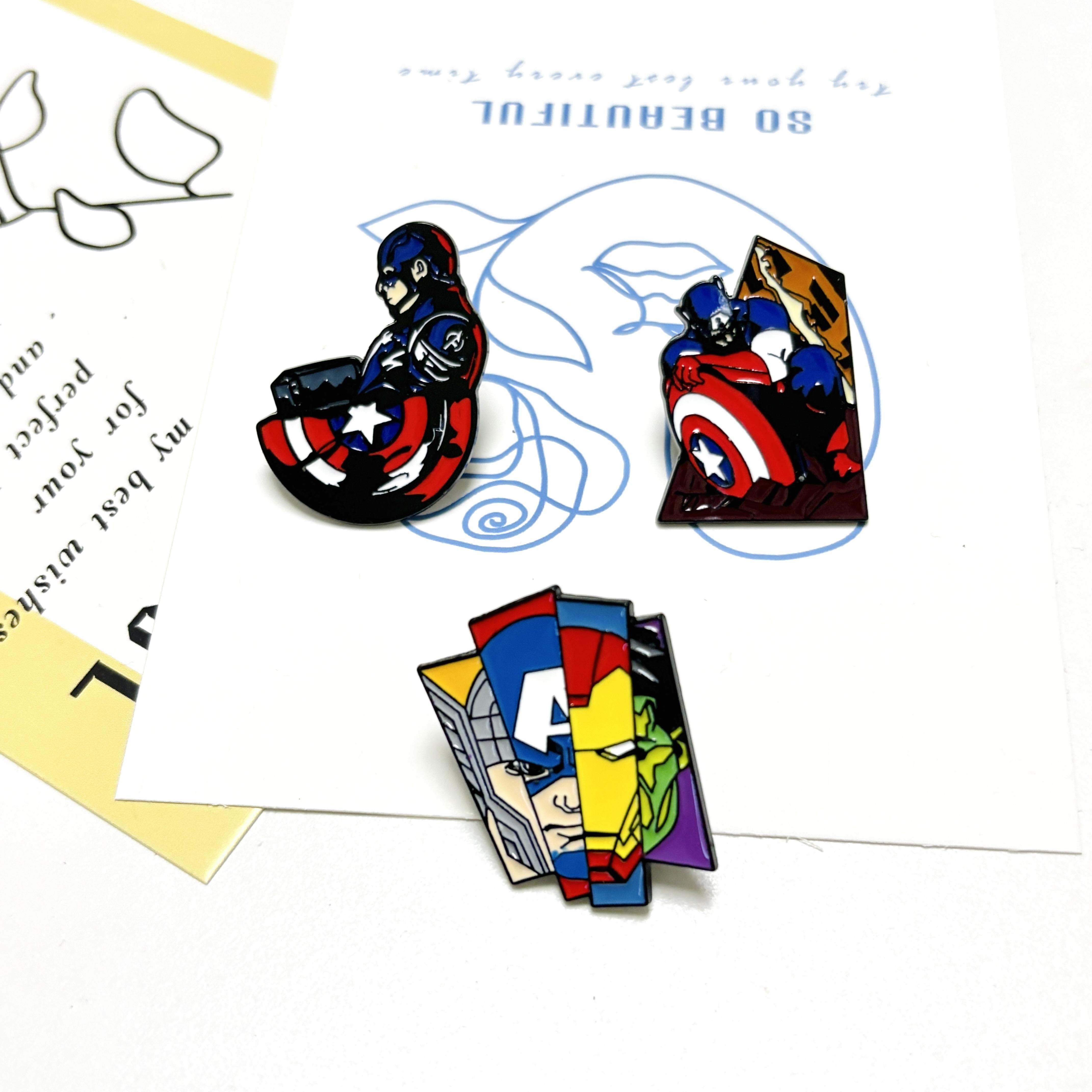 

Anime Cartoon PCS Enamel Pins Custom Brooches Lapel Badges Animal Funny Jewelry Durable Gifts for Kids Friends